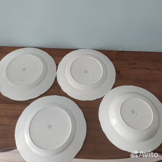 4 тарелки ф-ки Кузнецов на Волхове. 1905-1918 г