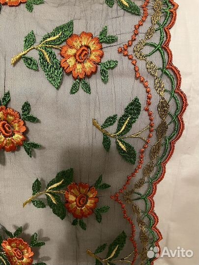 Отрез винтажного гипюра, ГДР