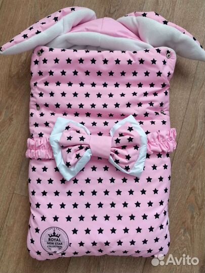 Конверт на выписку, для прогулки для девочки