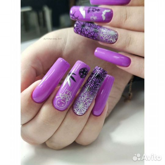 Маникюр и Педикюр с гель лаком, наращивание ногтей