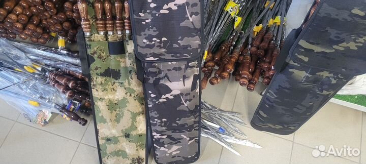 Шампуры деревяными ручками