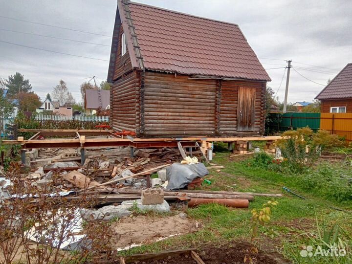 Замена венцов и подъём домов