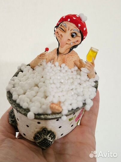 Ватные елочные игрушки