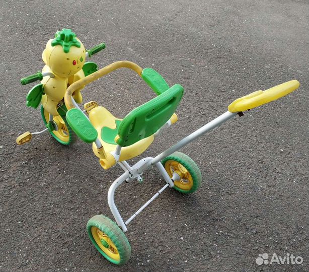 Детский 3х колесный велосипед-утёнок, с род. ручк
