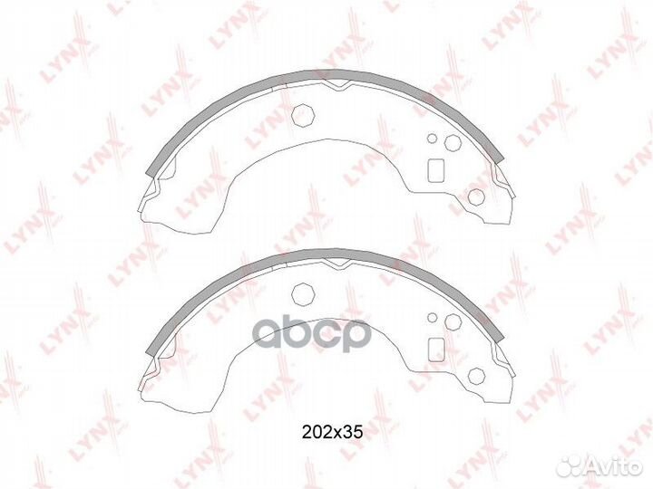 Колодки тормозные барабанные зад BS5718 LYN