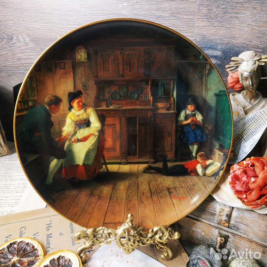 Антиквариат из Европы. Коллекционная тарелка