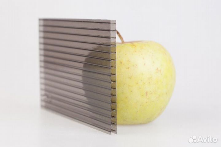 Сотовый поликарбонат бронзовый 6мм 6х2,1м