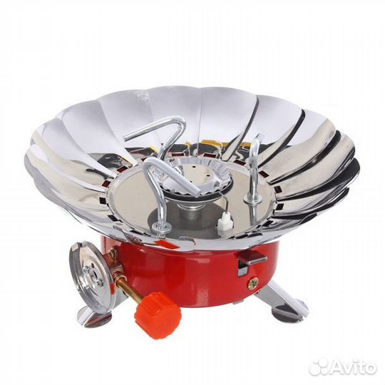 Плита газовая портативная с ветрозащитным экраном