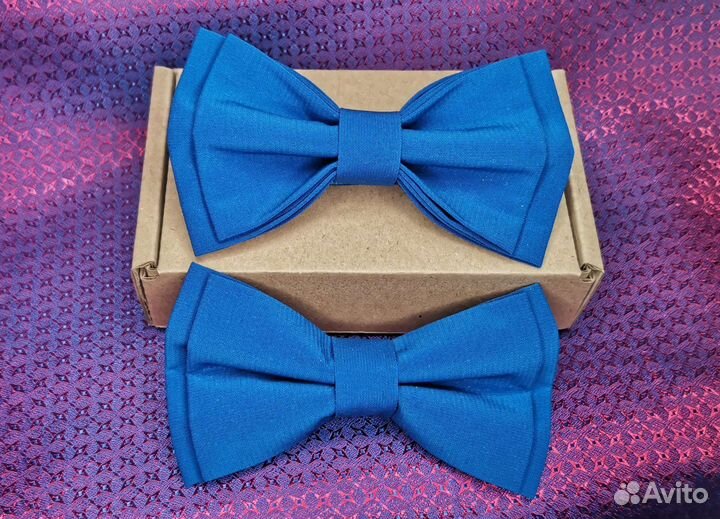 Галстуки бабочки синие, голубые