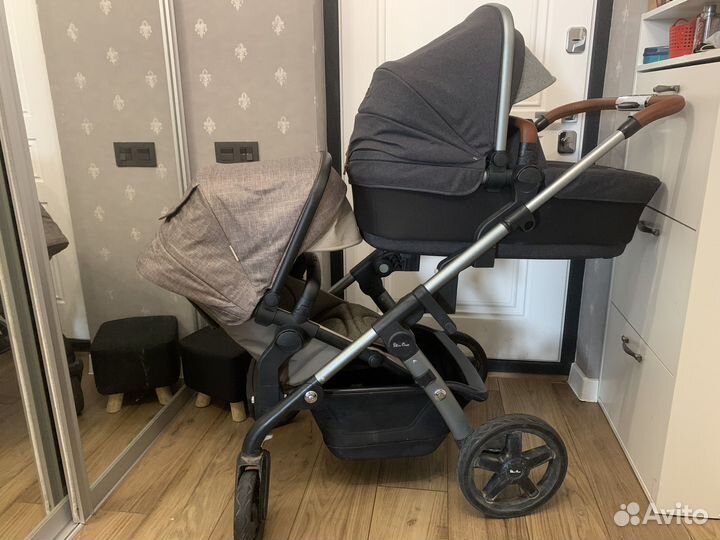 Коляска silver cross wave для двойни/погодог