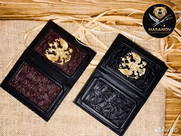 Обложка для паспорта натуральная кожа