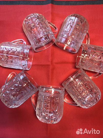Кружки хрустальные