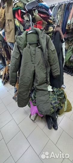 Костюм утепленный защитного цвета