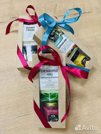Подарок с чаем и мёдом, подарок учителю