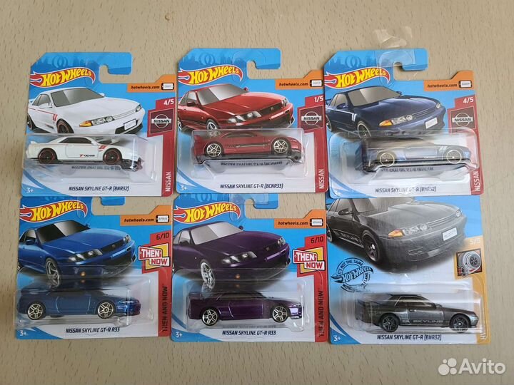 Hot Wheels Nissan Skyline, 300ZX, Faerledi, GT-R35