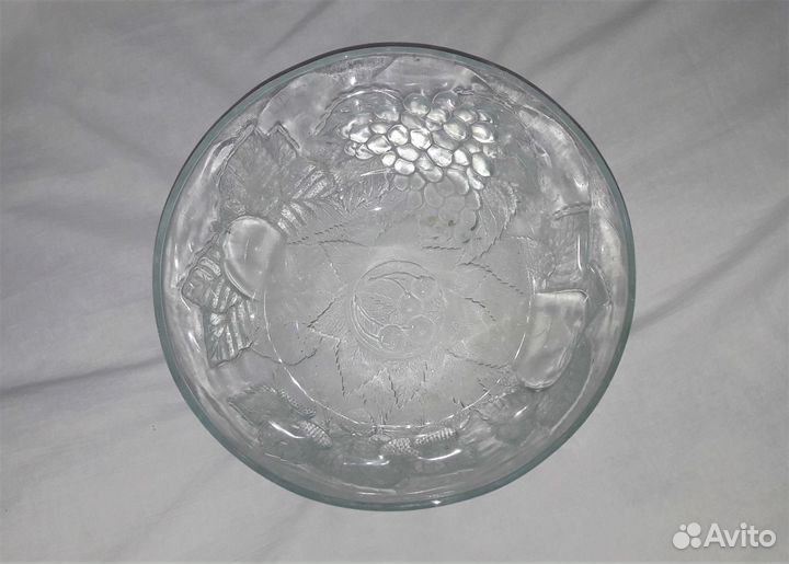 Салатница 23х10см, стекло, времён СССР