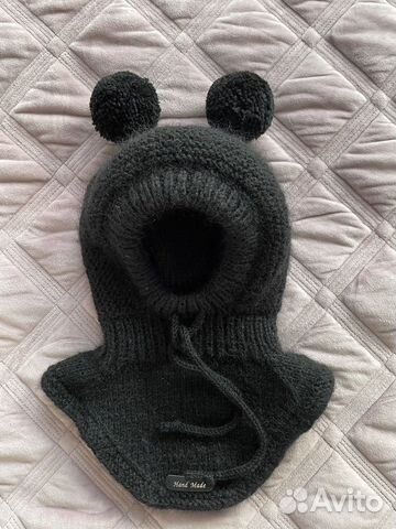 Зимняя Шапка шлем вязаная новая (очень теплая)