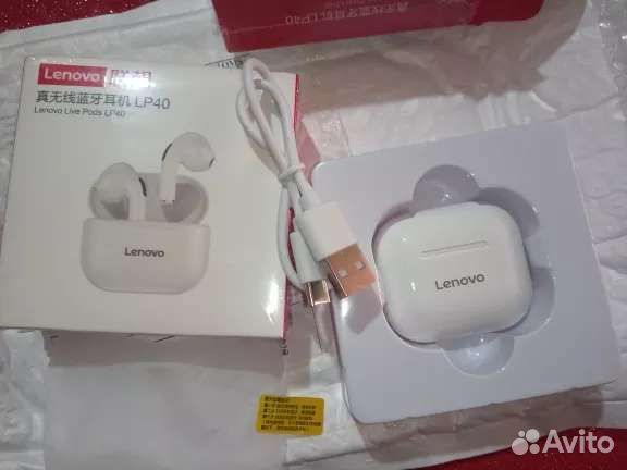 Наушники беспроводные Bluetooth Lenovo