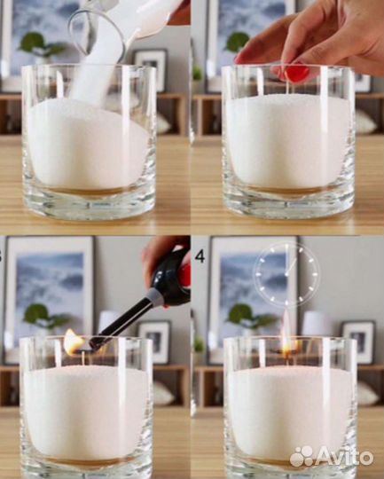 Насыпные свечи воск