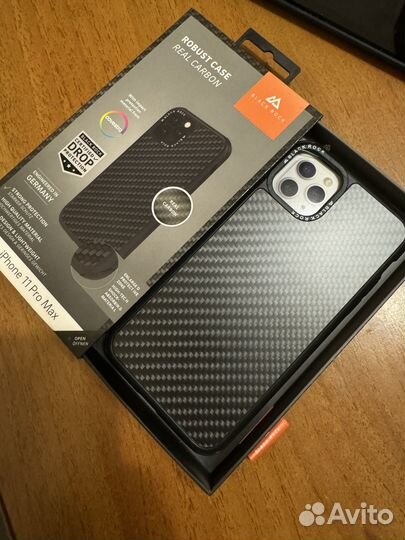 Чехол Black Rock Real Carbon iPhone 11 Pro Max