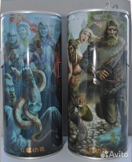 Коллекционные пустые пивные банки