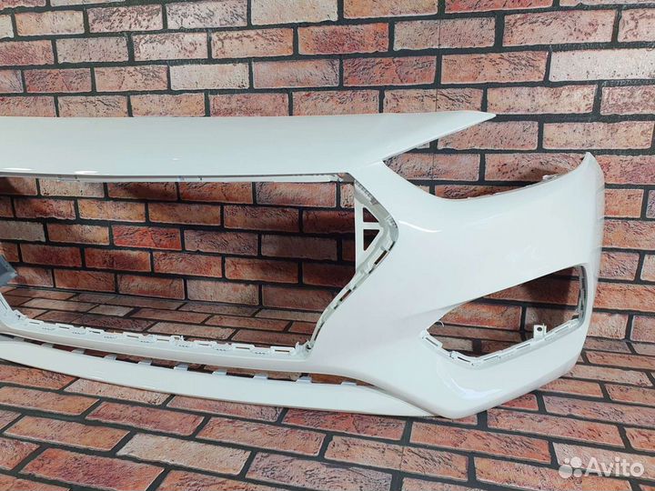 Передний бампер на Hyundai Solaris 2 2017-2020