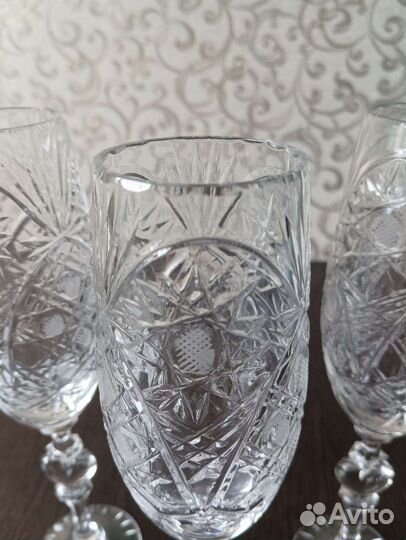 Хрустальные фужеры 25см