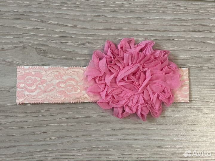 Повязка на голову с цветком для девочки