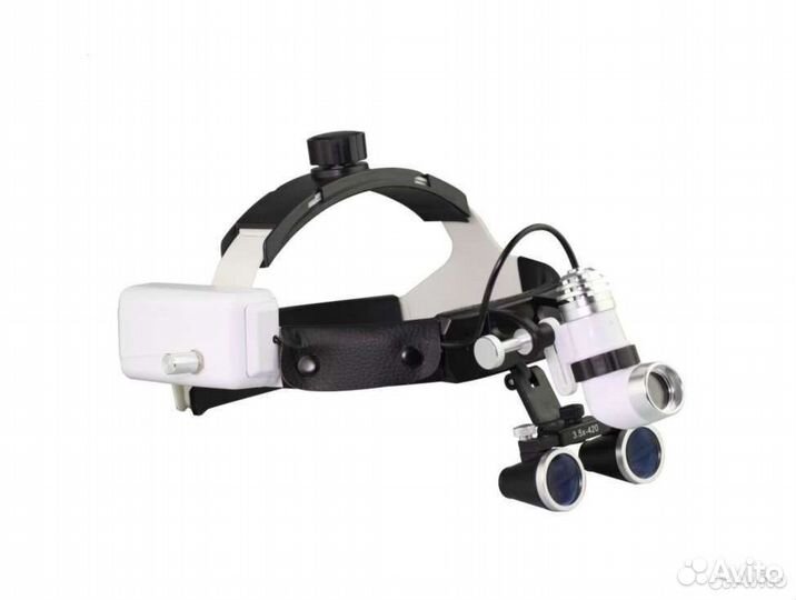 Налобный осветитель с бинокулярами