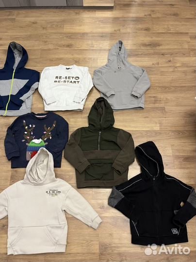 Толстовки худи пакетом на мальчика 110-116