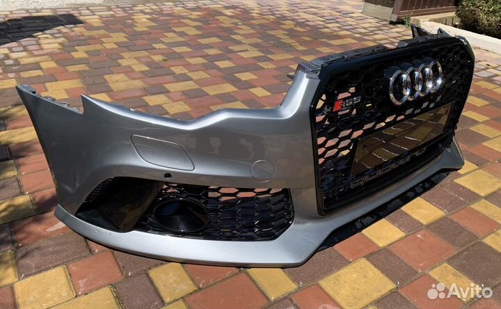 Бампер передний Audi A6 C7 в стиле RS6 дорест