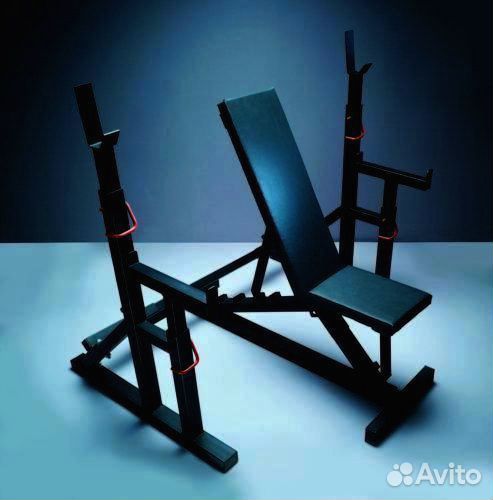Скамья для штанги со стойками sp1