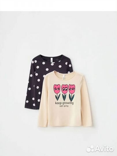 Лонгсливы для девочки sela 4 штуки