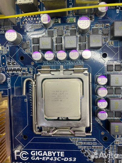 Материнская плата с процессором 775