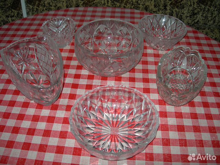Вазы хрустальные