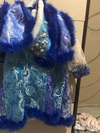 Детский новогодний костюм Снегурочка