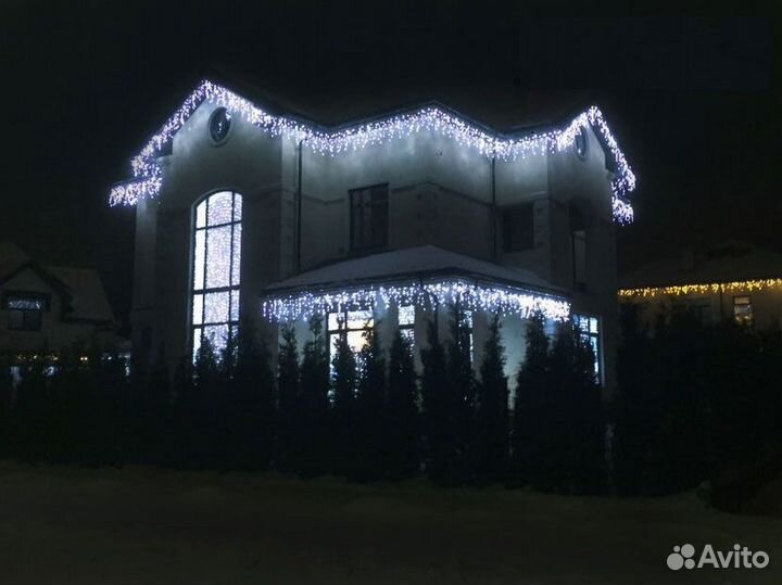 Гирлянда уличная бахрома