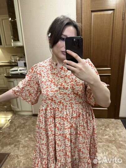 Сарафан в цветочек s m легкий