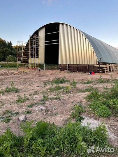 Арочный ангар под ключ