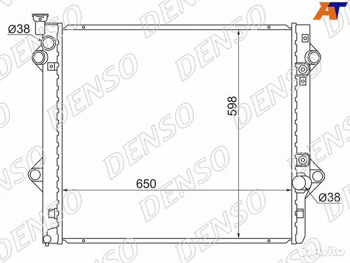 Радиатор охлаждения Toyota Land Cruiser Prado 120