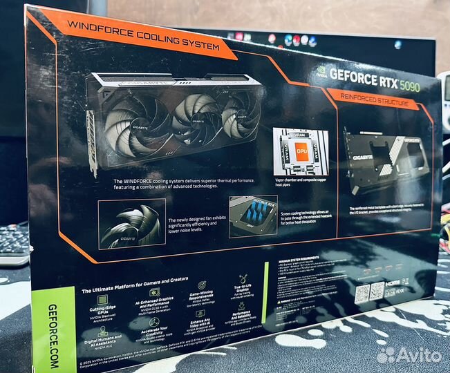 Видеокарта gigabyte RTX 5090 windforce OC 32Gb