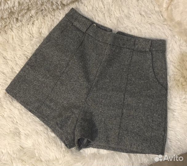 Твидовые шорты тёплые