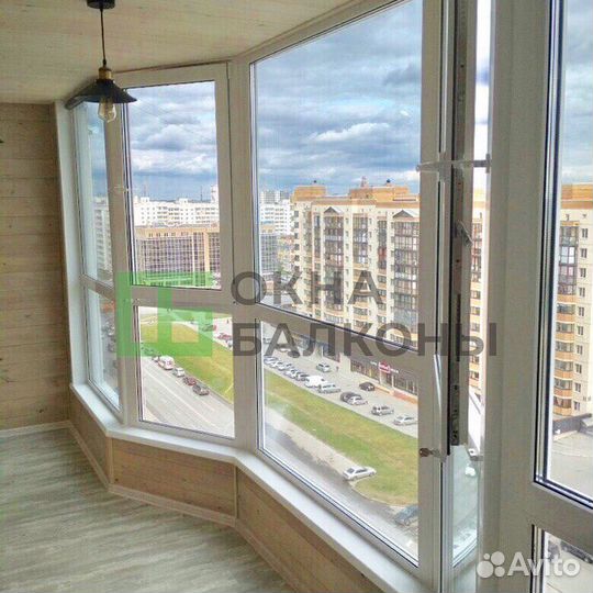 Остекление балконов в пятиэтажке