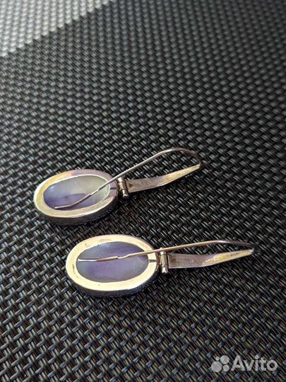 Серьги с агатом