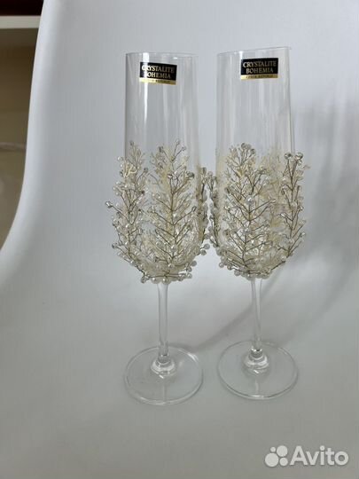 Свадебные аксессуары бокалы шампанское свечи