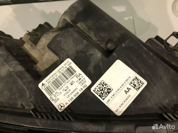 Фара правая mercedes gla 2016 год оригинал