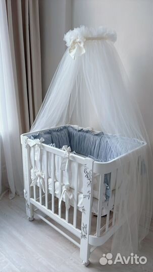 Бортики в кроватку Happy Baby Mommy Lux 100*70 см