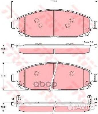 GDB4136 Колодки тормозные jeep commander 3.0-5