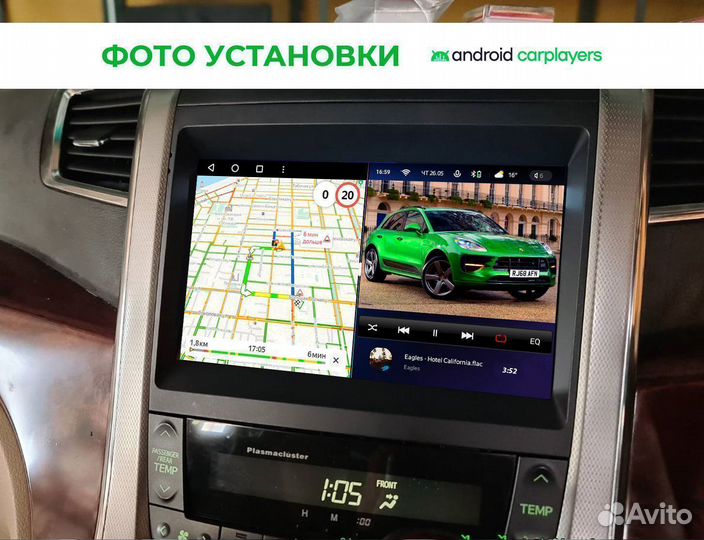 Магнитола 2K Toyota Alphard Black 08-15