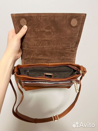 Сумка натуральная кожа коричневая